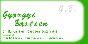 gyorgyi bastien business card